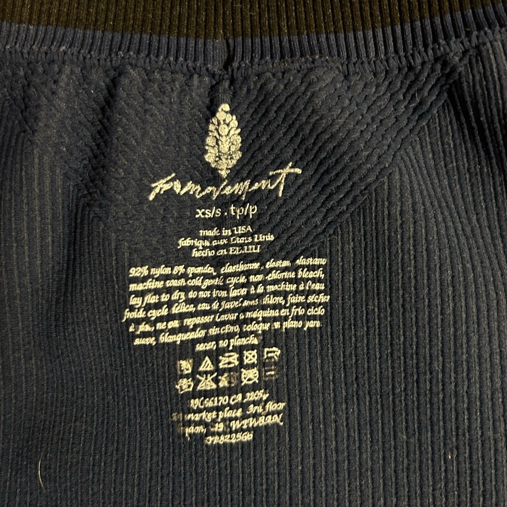 Free People Blue Free Prajna Short Size XS/S - Picture 3 of 3